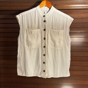 Joie Soft Ivory Shell Blouse